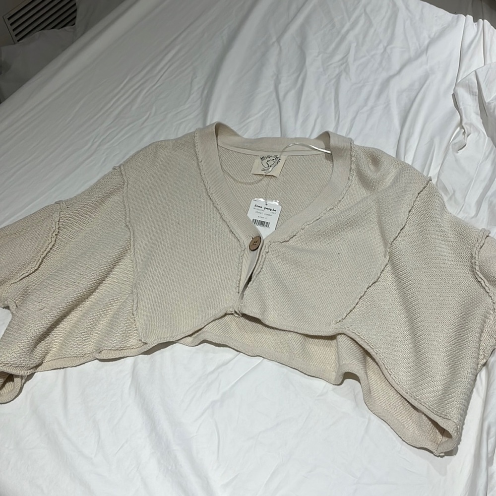 New with Tags - Free People Cropped Sweater
